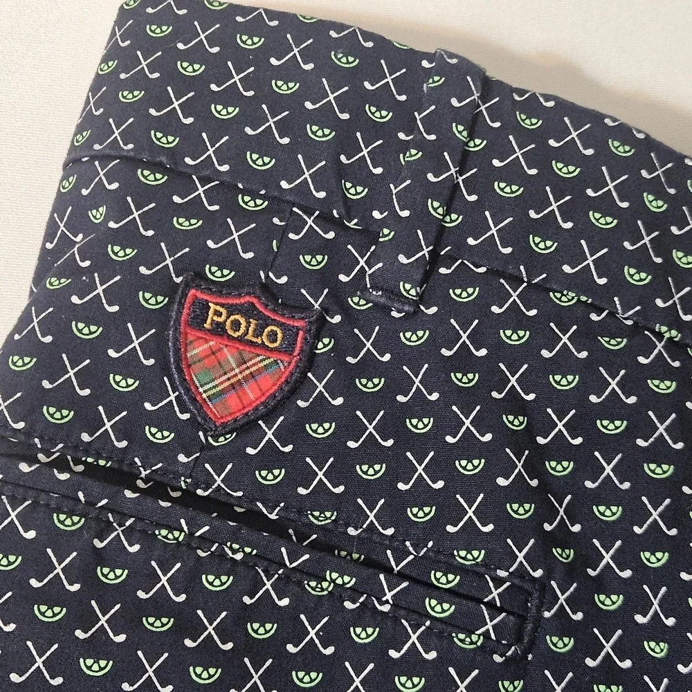 Polo Ralph Lauren Golf Shorts Men's 36 Floral Cotton Twill Stretch 8